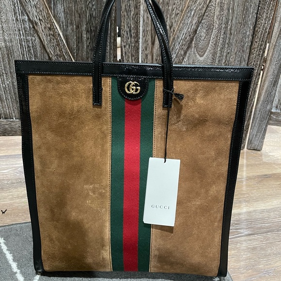 Gucci Handbags - Gucci suede ophidia large tote